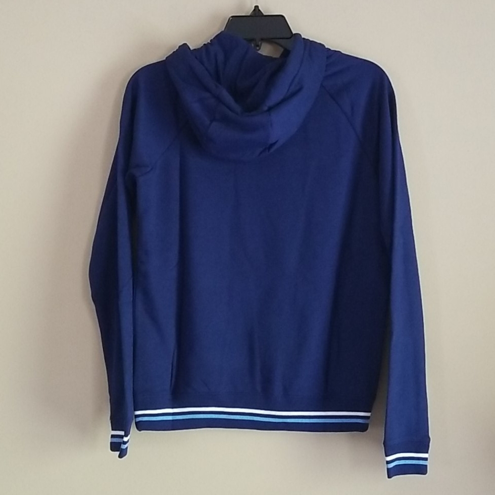 Nike Blue & White Logo Pullover Fleece Hoodie XS - Picture 7 of 9